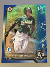 2022 Bowman Draft 1st Edition - Henry Bolte 1st Bowman Blue Foil 040/150