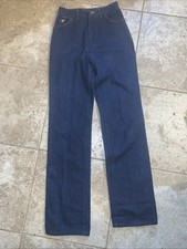 Vtg 70s 80s Womens Misses Wrangler High Waisted Boot Cut Jeans 8/34 MR695PW