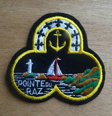 POINTE DU RAZ Patch Aufnäher gestickt / Souvenir Sammlung / siehe Beschreibung