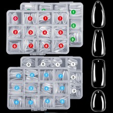1000PCS Nail Tips Clear False Nails Full Cove...