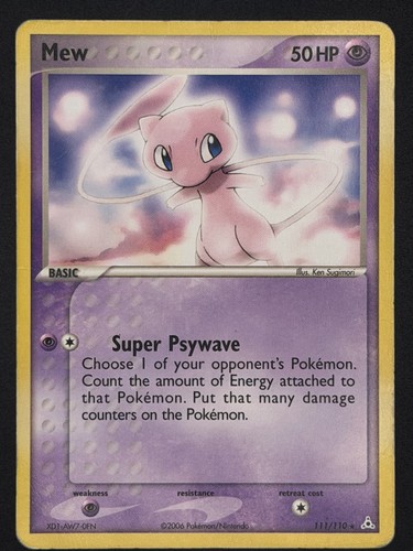 Mew 111/110 Holon Phantoms None Holo MP - Picture 1 of 2