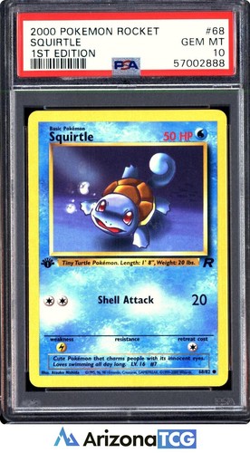 Squirtle (1st Edition) graded PSA 10 for sale on eBay