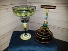 Set Of 2 Multicolored Rainbow Margarita Cocktail Glasses — photo 5