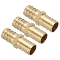 "3X 3/4\" Messing Schlauchfitting FüR Barb, Gerade Metallverbinder"