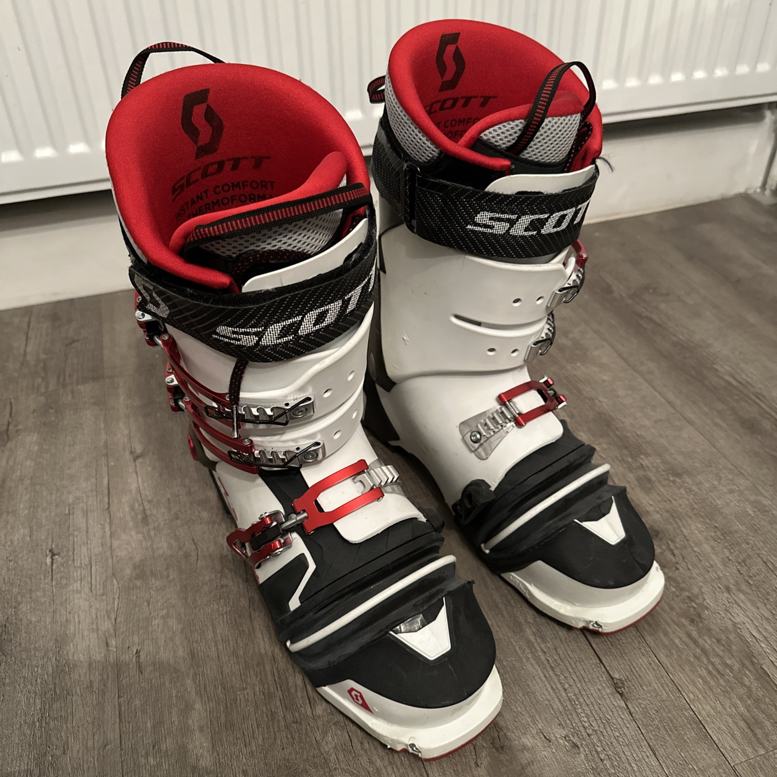 SALOMON STIVALI SCOTT VOODOO 75 MM TELEMARK BIANCO NERO UOMO