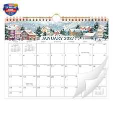 2027 Wall Calendar 11x8.5 Inches Monthly Overview Including Julian Dates for