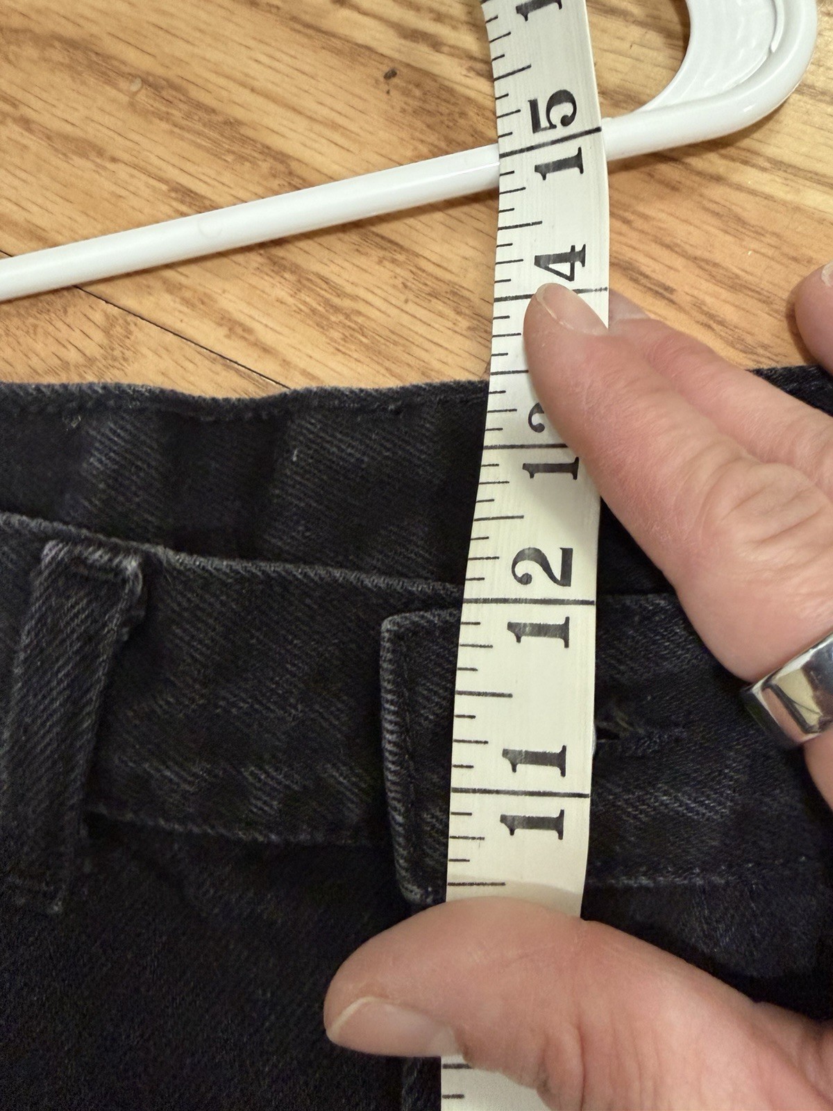 Calvin Klein Y2K Black Button Fly High Waisted Straight Leg Jeans Size 7 thumbnail 9