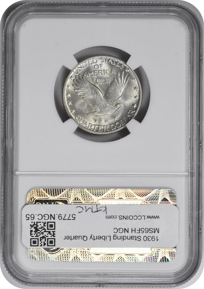 1930 Standing Liberty Silver Quarter MS65FH NGC - Image 2 of 4