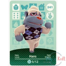 Carte Amiibo Animal Crossing 241 Loran / Hans [EUR] Série 3 Near Mint