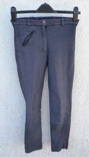 SHERWOOD FOREST * SCHWARZ-WEISS GESTREIFTE REITHOSE * ALTER 16 * 26 TAILLE *