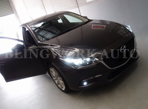 KONIK H11 HB3 LED Kit for Lo High Beam Parker White for 2013 14 Mazda 3 BL BM BN - Picture 5 of 10