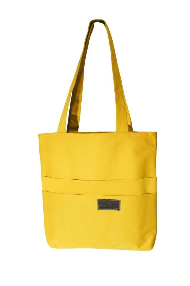 Stylish Canvas Tote Bag with Multiple Pockets for Women