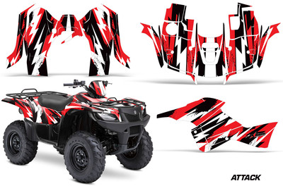 Atv Grafik Aufkleber für Suzuki 500 Axi King Quad 2013-2016 Angriff R