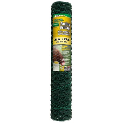 Durable 2ft x 25ft Green Chicken Wire - Versatile Poultry and Garden Protection