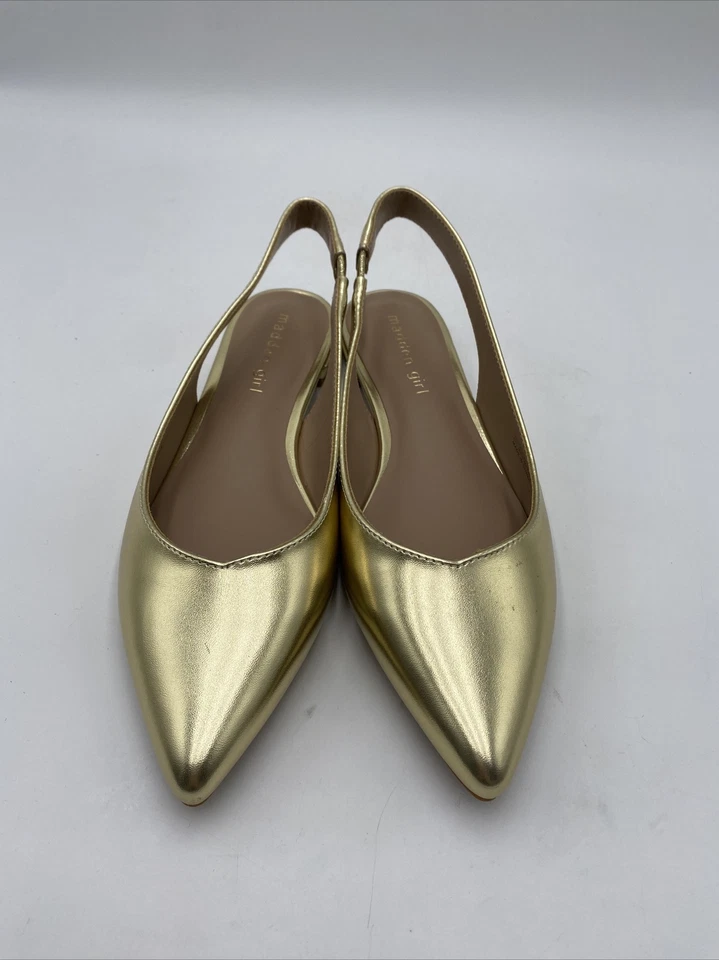 Zapatos planos para mujer Madden Girl Delaneyy dorados talla 6,5 M Foto 2 de 4