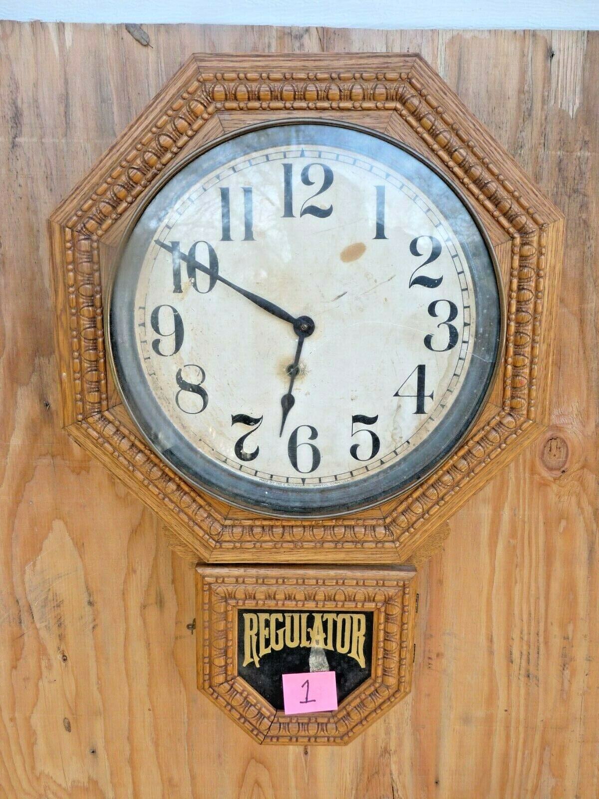 Ingraham Wall Regulator Clock Fancy Case, No.1 eBay