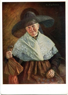 AK Volkstrachten, Tracht, Bürgerfrau aus Mittelfranken /BAYERN 30er