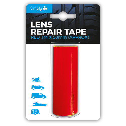 Simply Car Lens Repair Tape Red Headlight Break Side Indicator Light 1M