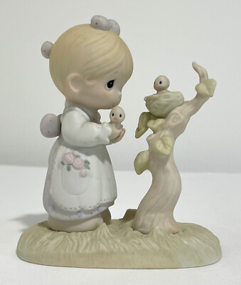 Vintage Precious Moments ''His Eye Is On The Sparrow'' 1983/E0530/Retired 1987
