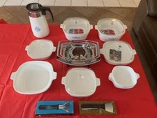 Vintage Blue Cornflower Corningware Set With Lids/Stands - 21 pcs. - BRAND NEW