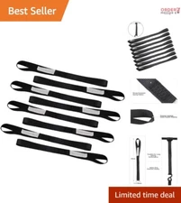 Durable 8PK Soft Loop Tie-Down Straps for ATV, UTV, and Motorcycles - 3600LB