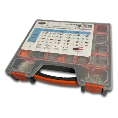 GWAZA LTD Deutsch Stecker – DT Set 605-tlg Steckverbinder 2-, 3-, 4-, 6-, 8-, 12-polig