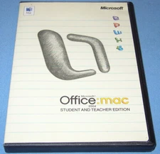 Microsoft Office Mac 2004 Full Version Word Excel Entourage PowerPoint OSX 10.6