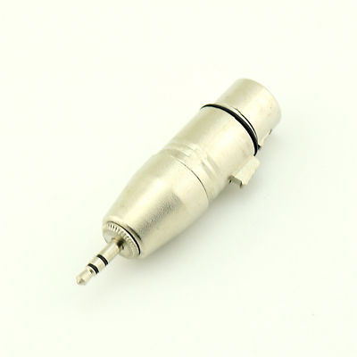 1pcs Stereo 3.5mm Mini Male TRS to XLR 3 Pin Female Microphone MIC Audio Adapter