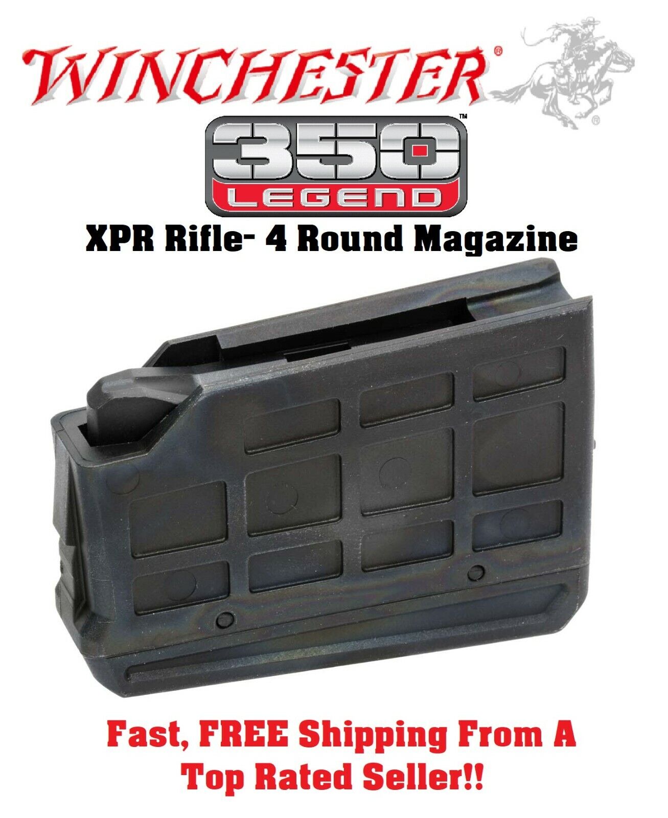 Winchester XPR Rifle 350 LEGEND 4-Rd/Round/Shot Box Magazine/Mag/Clip OEM  -7H