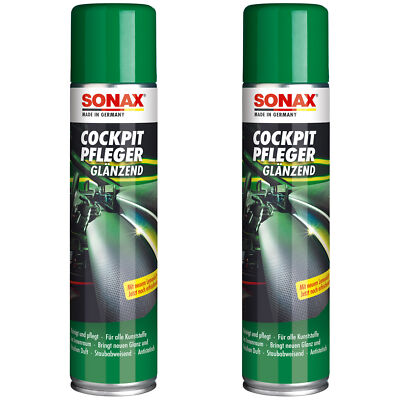 Sonax Cockpitreiniger Cockpitpflege glänzend 2x 400ml Lemon-Fresh Zitronenduft