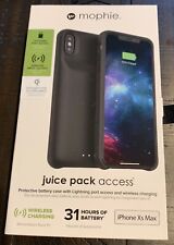 mophie Juice Pack Access iPhone XS MAX Charging Case *Black*