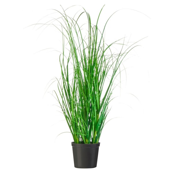 Kunstpflanze Im Topf Dekogras Dekopflanze Plastikpflanze Grasbusch GrüN 60 Cm-image