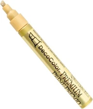 Uchida of America 350-CGLD DecoColor Premium 3 Way Chisel Point Pen, Gold