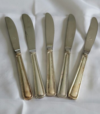 Delta Airlines Silver Plate Knives 5 ct. Some World,  some AMSILCO 4 sets avail 