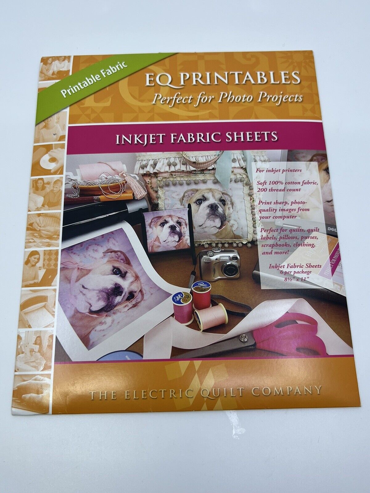 EQ Printables Inkjet Fabric Sheets 1 Pack - For Quilts, Pillows, Clothing +  MORE
