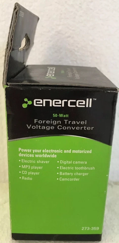Enercell 50 Watt Foreign Travel Voltage Outlet Converter 273-359  - Image 4 of 4
