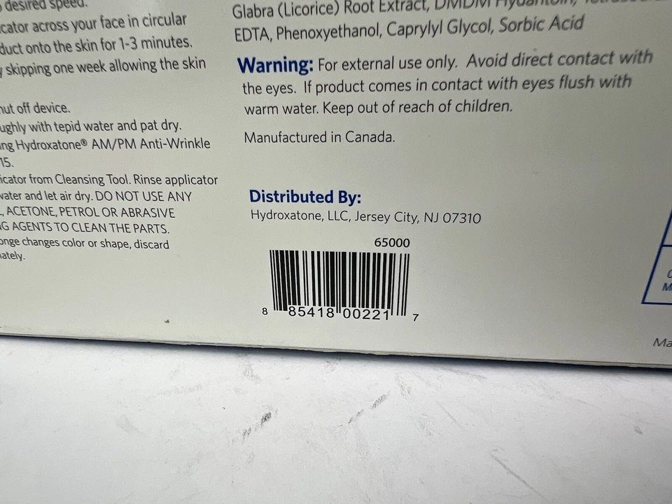 Sistema de rejuvenecimiento facial antienvejecimiento Hydroxatone nuevo en caja stock antiguo EXP 2017 Foto 4 de 4