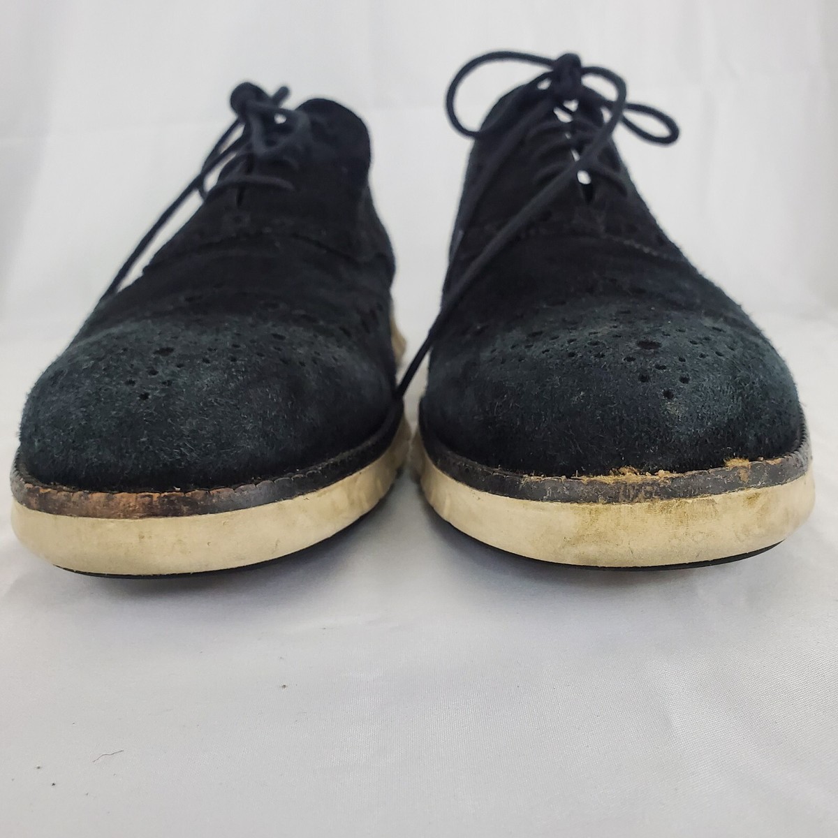 Cole Haan ZeroGrand Wingtip Oxford Men\'s 10M Black Suede Sneakers C12981 Cole Haan Men main image 3