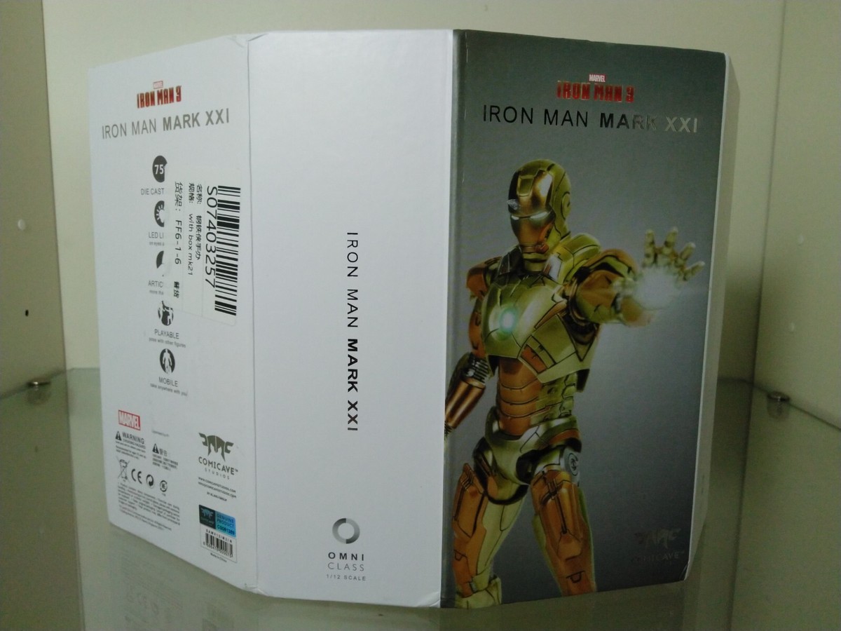 Comicave 1/12 アイアンマン マーク21 MK21 合金 LED付き Comicave CS Iron Man MK21 Metal Action Figure 1/12 15cmLight