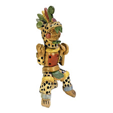 Native Flute Sculpture Tribal Dancer 4 Hole Musical Figural
