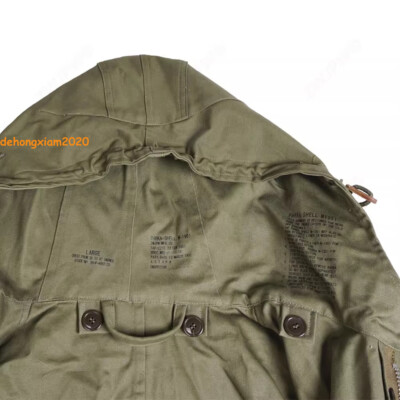 WW2 U.S. Army M-1951 Fishtail Parka M51 Vintage Military Mens