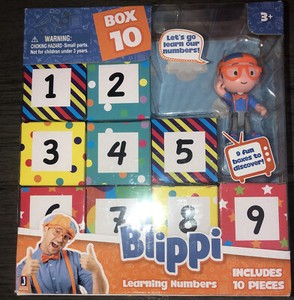 Blippi Box Learning Numbers - Includes 10 Pieces 9 Boxes To Discover 1 Figure | eBay