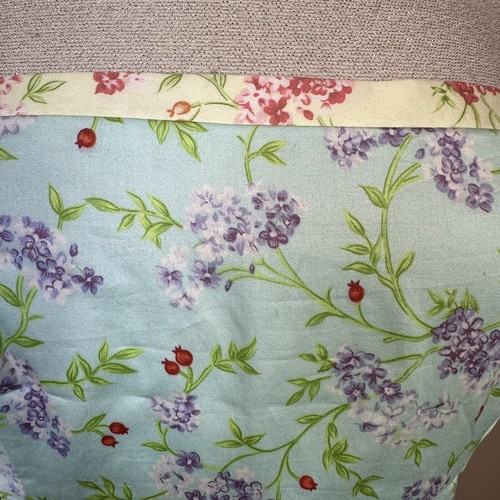 Vintage Mica Blue Red Purple Floral Cottagecore Cotton Dress Size 8 - Picture 8 of 12