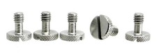 5Pcs 1/4" Stainless Steel Camera QR Plate Screws, Flathead Slot for Manfrotto/