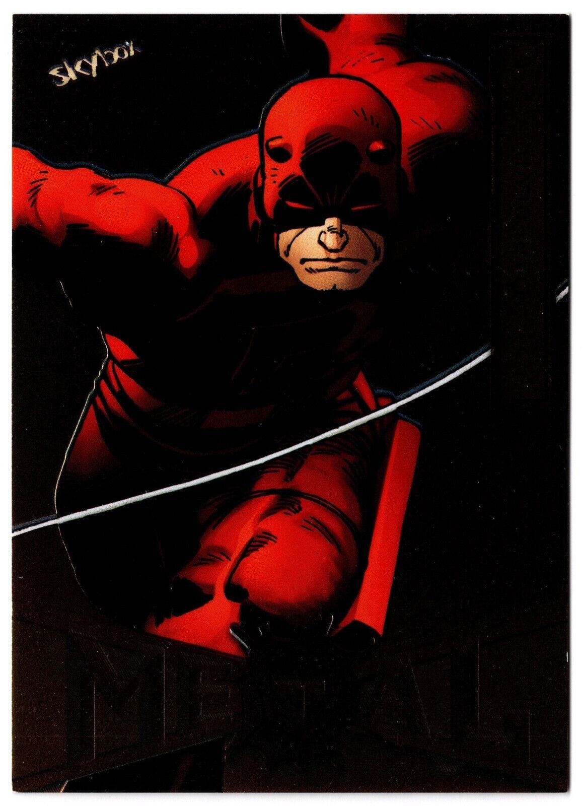 2021 UD Skybox Marvel Metal Universe Spider-Man Light FX Gold DAREDEVIL #21