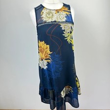 Next summer dress women’s size 12 navy floral summer spring work