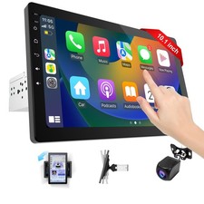 Autoradio 1 Din Bluetooth con CarPlay & Android Auto 10.1 Pollici Girevole - Miniatura 1