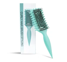 Cepillo definidor de rizos para cabello rizado húmedo, moldeador