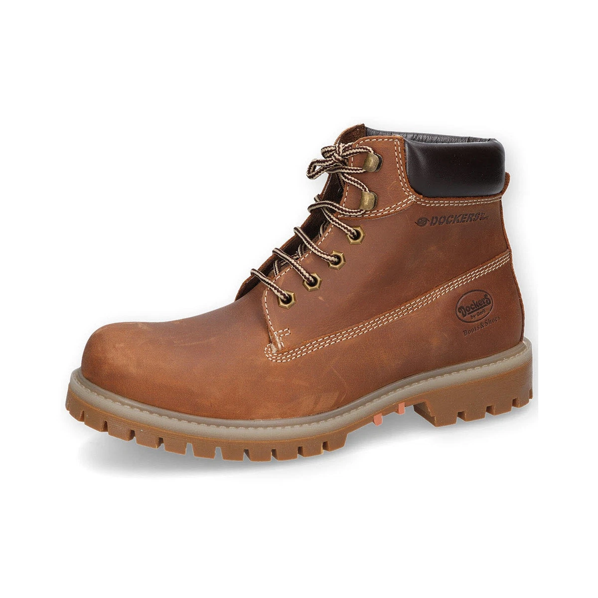 Stivali in pelle da uomo Dockers by Gerli marrone scuro
