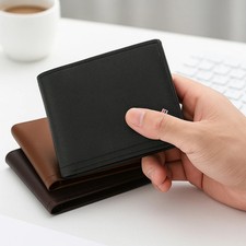 Business Man Bifold Wallet Men's Slim Money Clip Wallet Credit Card ID Holder Ca